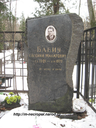могила Евгения Бабича, фото Двамала 2008 г.