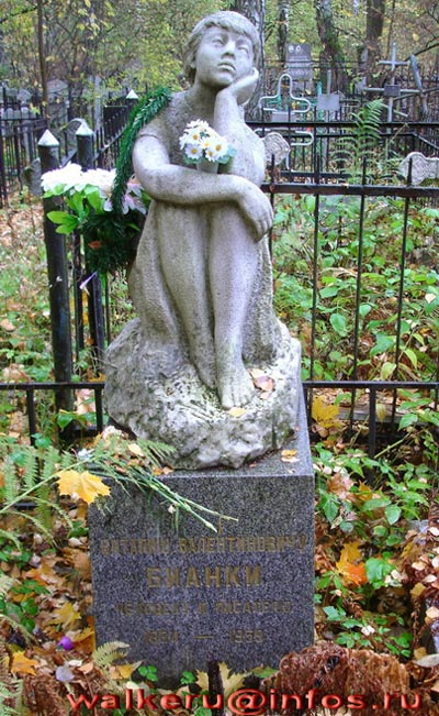 могила Виталия Бианки, фото WALKERU