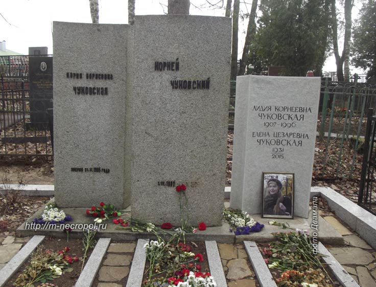 могила К. Чуковского, фото Двамала, 2017 г