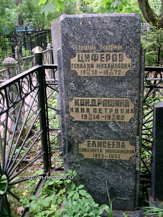 могила Г.М. Цыферова, фото Двамала,  2007 г.