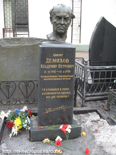 могила В.П. Демихова, фото Двамала, вар.  17.3.08 г.