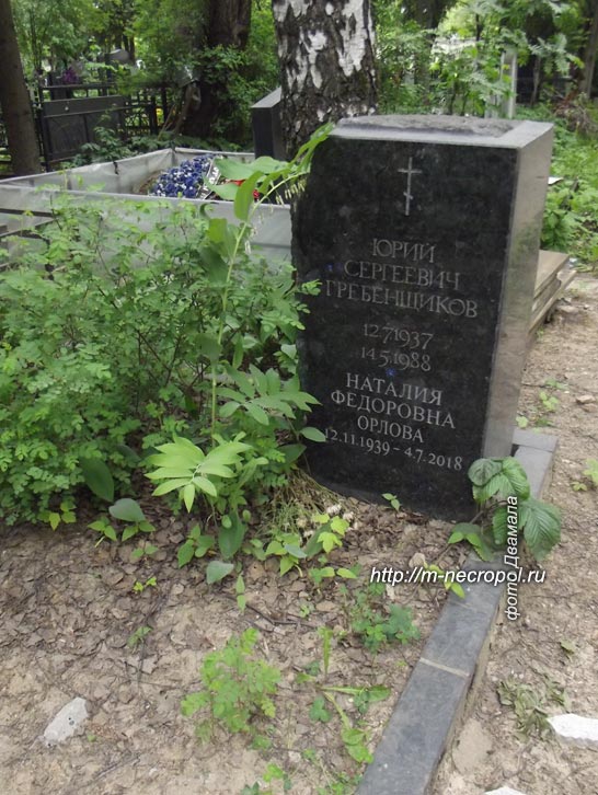 могила Ю. Гребенщиков, фото Двамала, 5.6.2021 г.