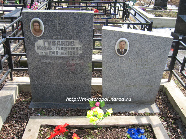 могила Леонида Губанова, фото Двамала, вариант 11.4.2009