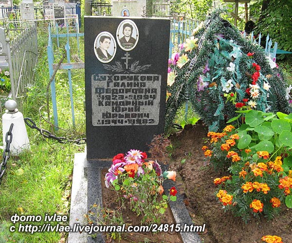 могила Юрия Каморного, фото ivlae (Елены) с http://ivlae.livejournal.com/24815.html