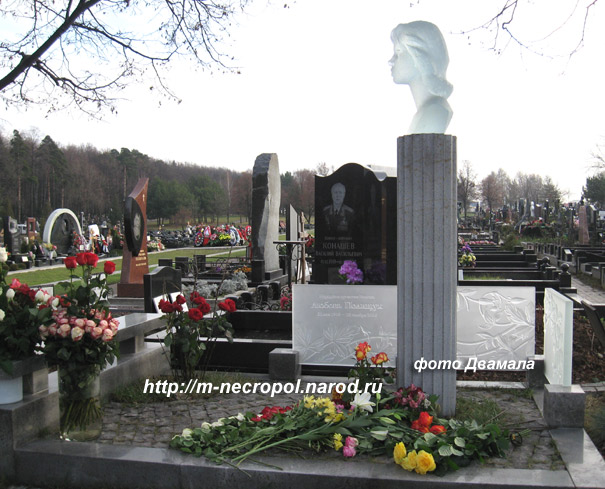 могила Любови Полищук, фото Двамала, 29.11.2009 г.